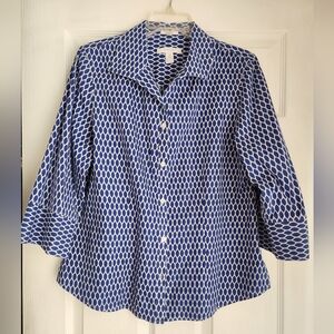 Chicos No Iron™ Diamond Print Shirt